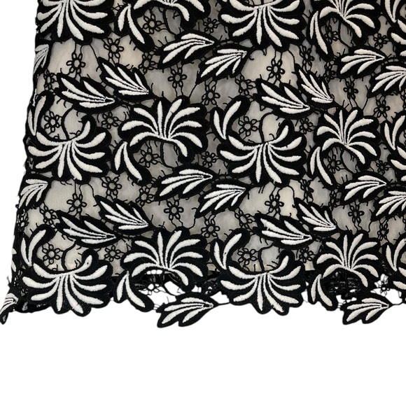 Self Portrait Antoinette Floral Guipure Lace Long Sleeve Mini Dress size 6 - Picture 16 of 16